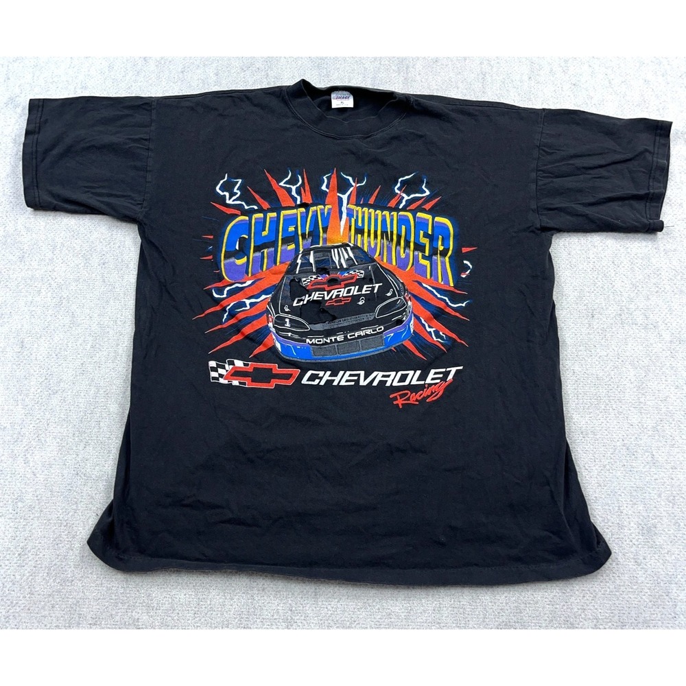 Vintage Dale Earnhardt Shirt Men XL Black Single Stitch 90s Thrashed HOLES **